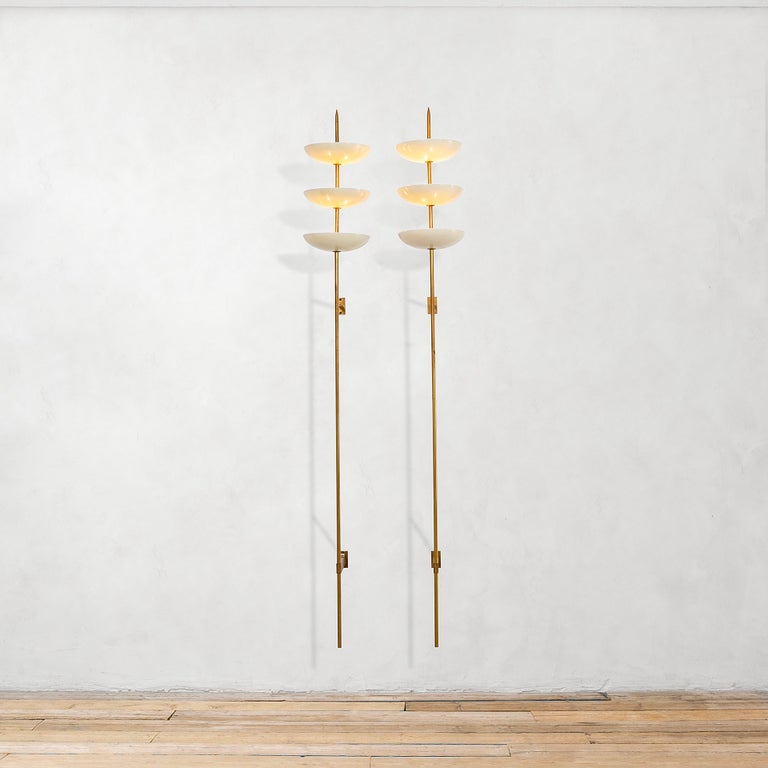 Pair Of Aplique 50sSTILNOVO Milan Italian Design A Pair Sconce