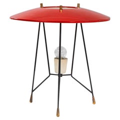 20th Century Stilnovo Table Lamp in Lacquered Metal and Brass '50s