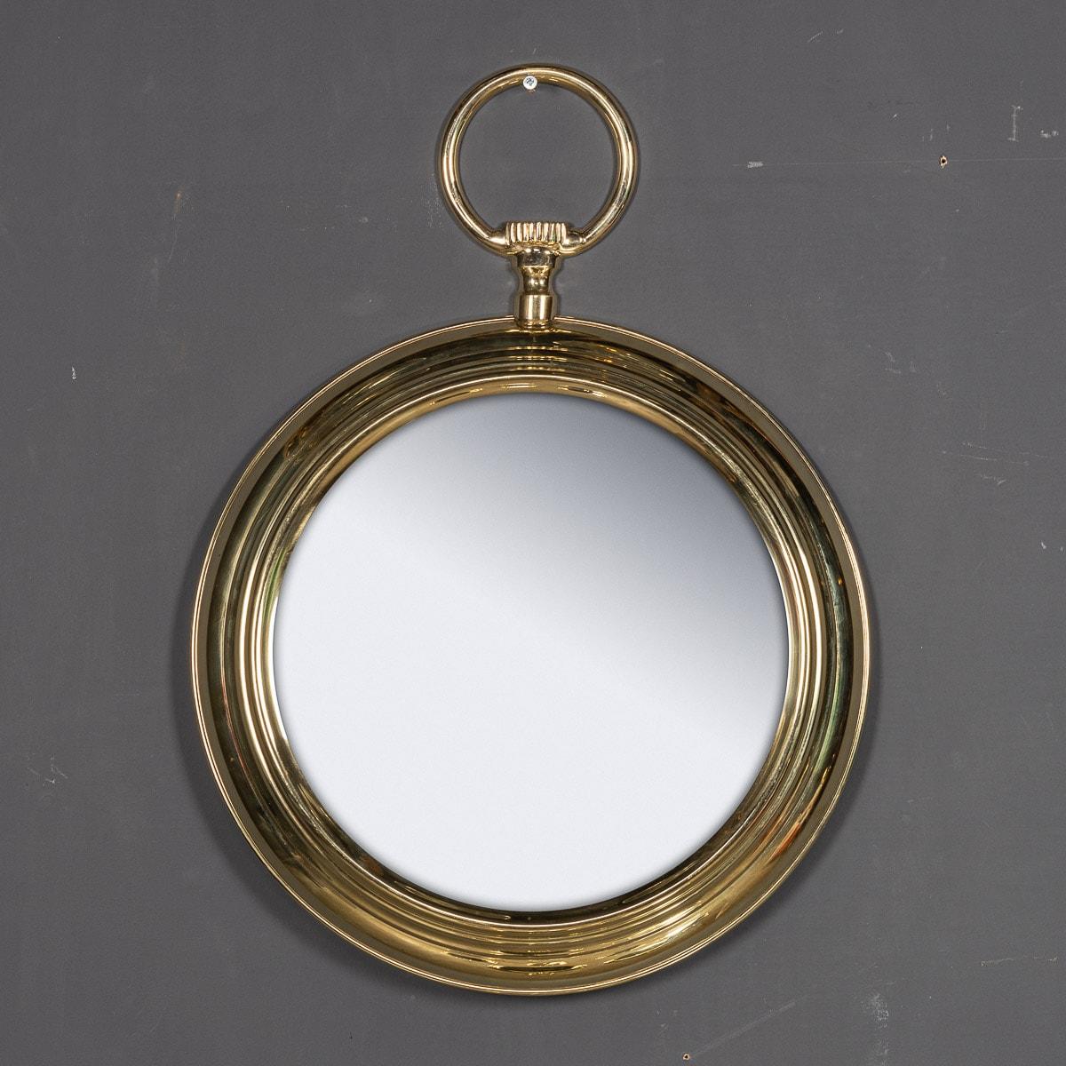 20th Century Striking Collection Of Pocket Watch Shaped Mirrors, c.1950-1970 7
