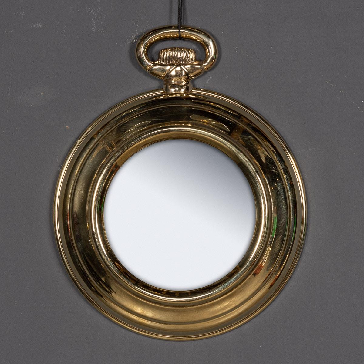 20th Century Striking Collection Of Pocket Watch Shaped Mirrors, c.1950-1970 15