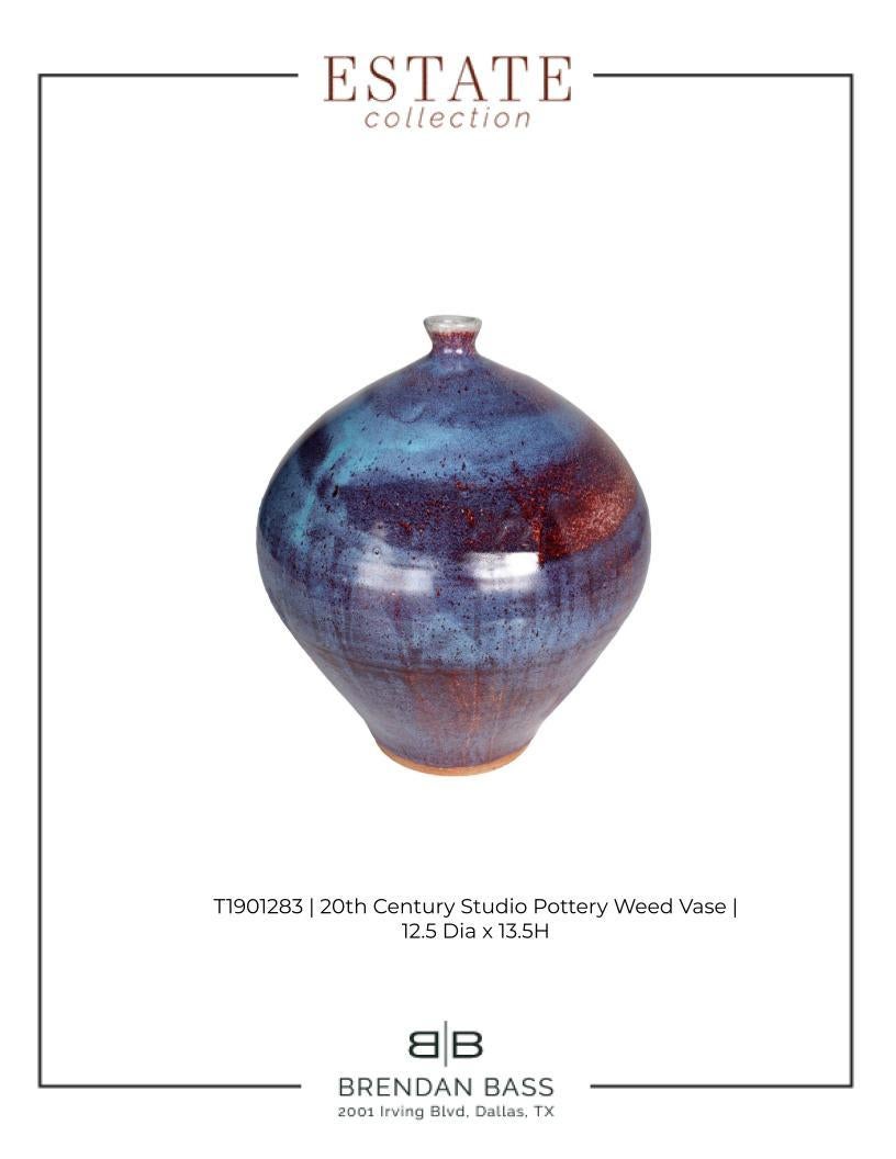 XX secolo Vaso di erbacce Studio Pottery del 20° secolo in vendita