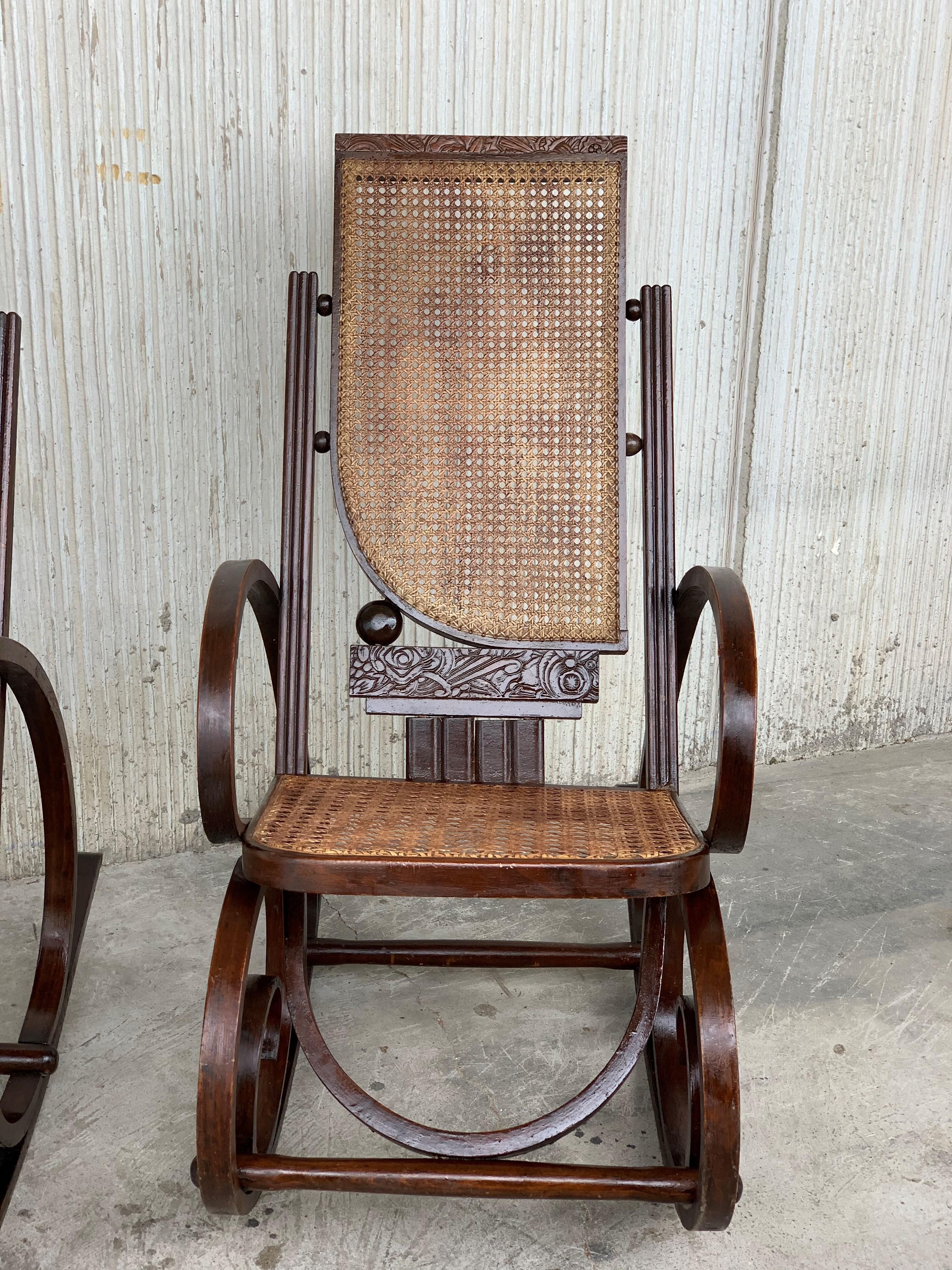 art deco rocking chair