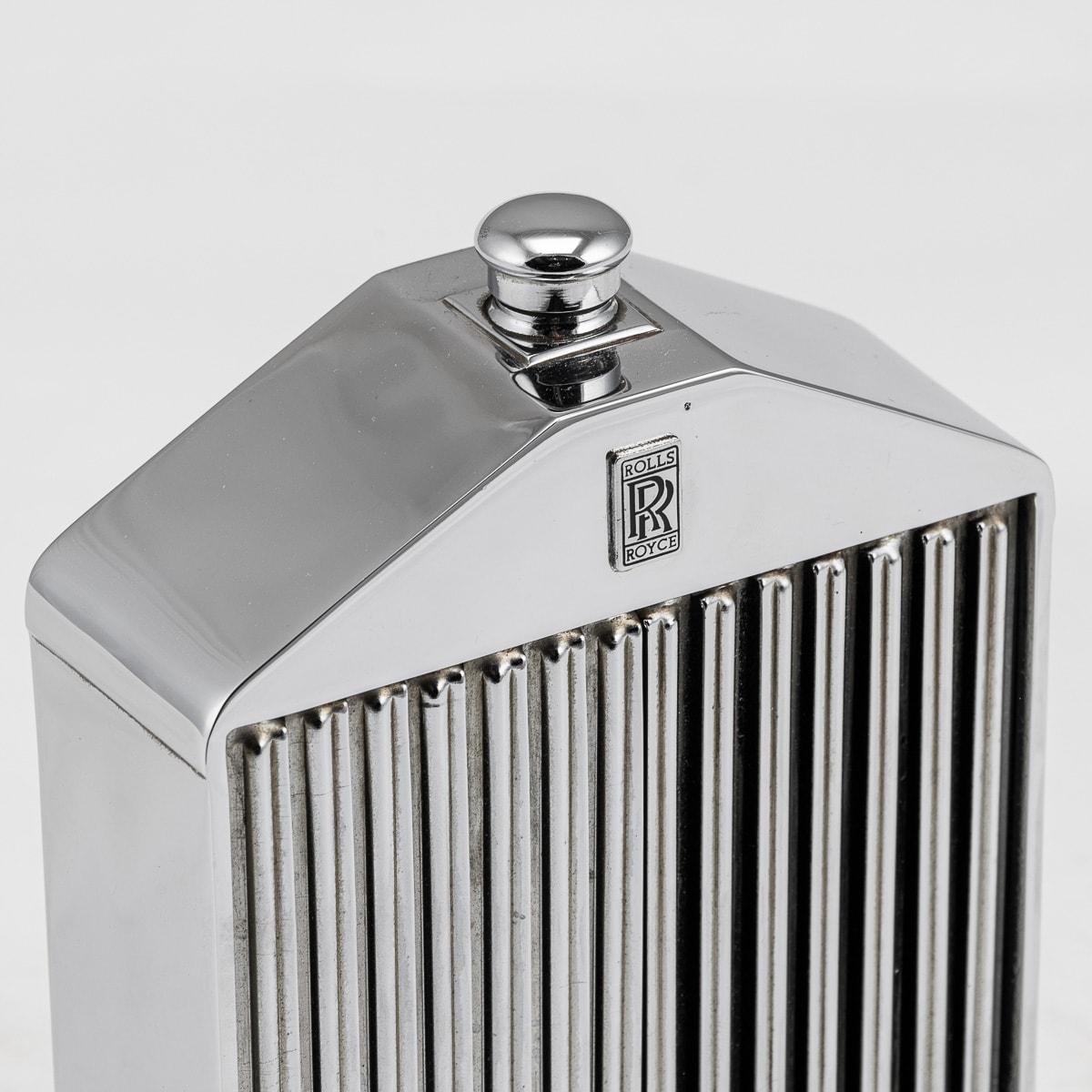 Metal 20th Century Stylish Ruddspeed Rolls Royce Radiator Flask / Decanter c.1960 For Sale