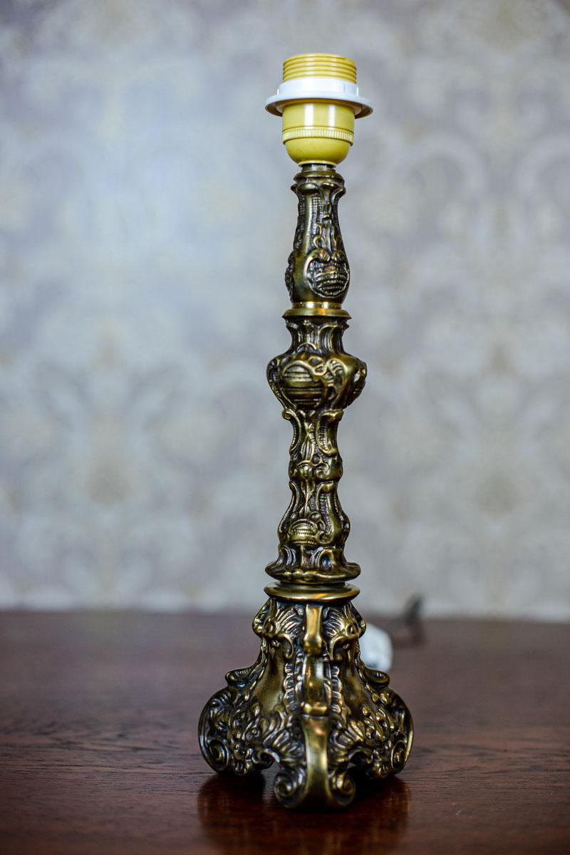 Brass 20th Century Stylized Table Lamp For Sale