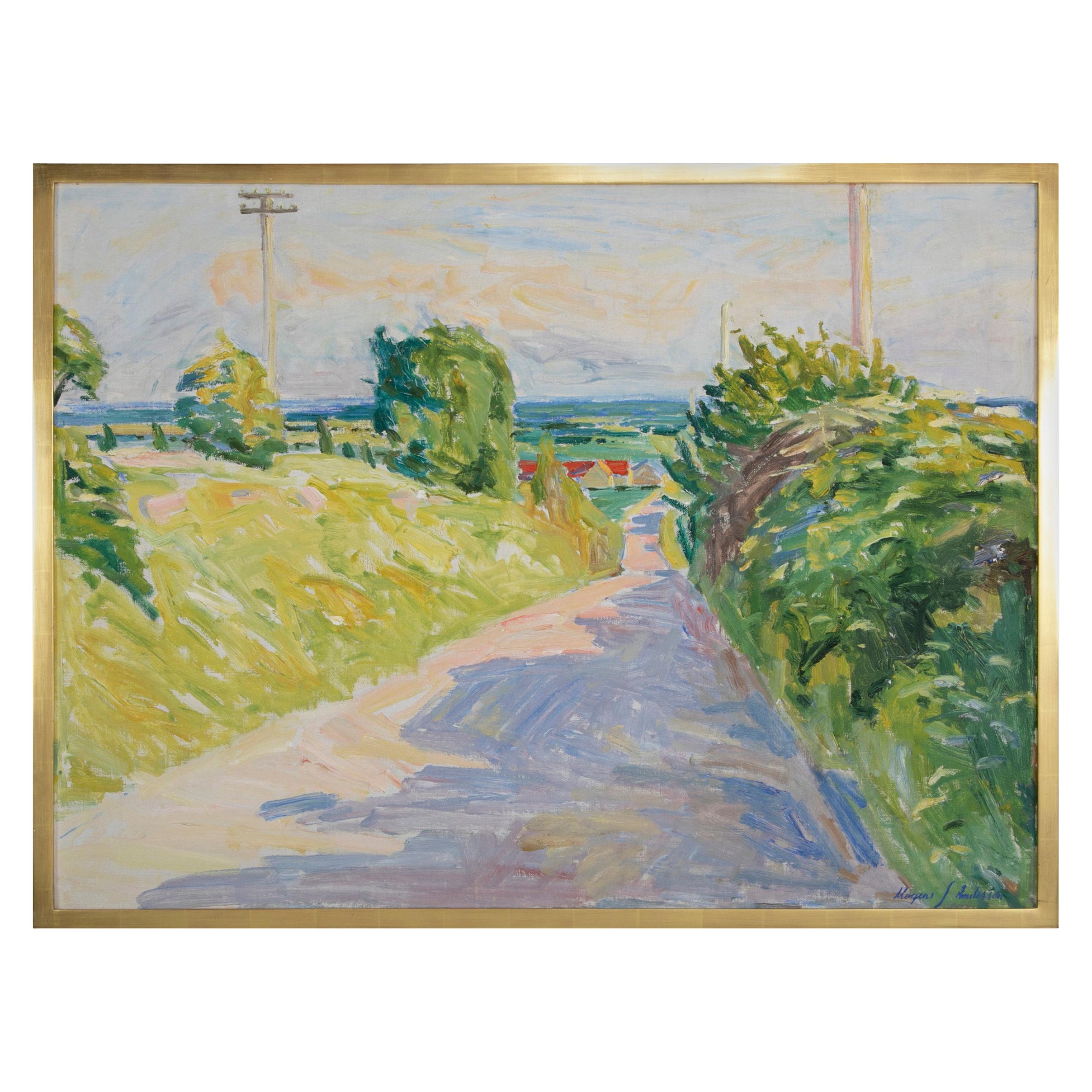 20th Century Summer Landscape by Danish Artist Mogens Anderson