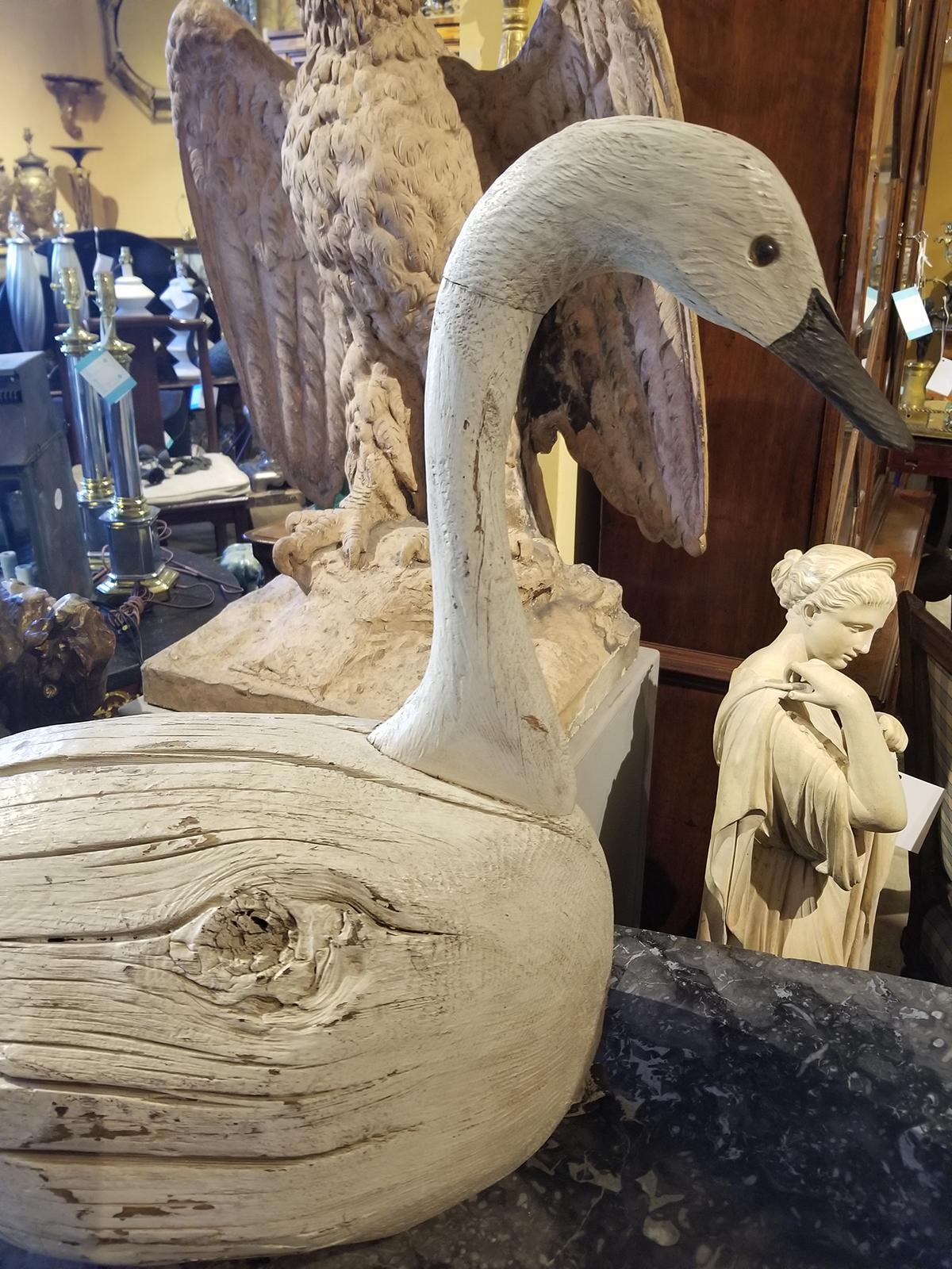 20th Century Swan Decoy, Signed F&S 4