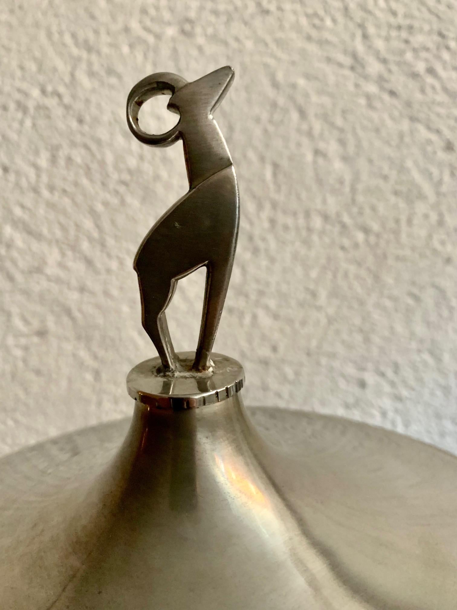 20th Century, Swedish Art Deco Pewter Vase by Tyringe Konsthanverk In Excellent Condition For Sale In Madrid, ES