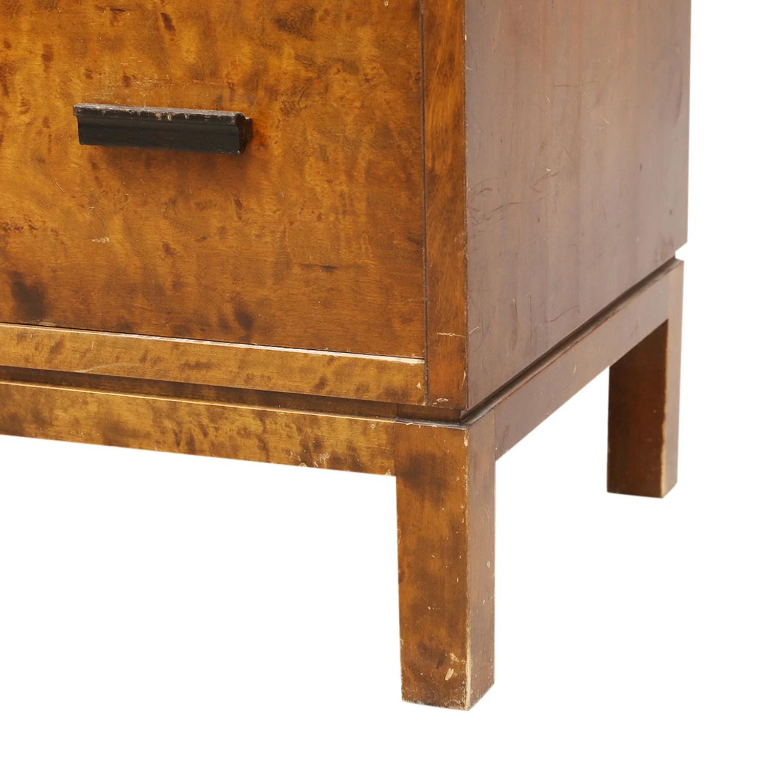 Metal 20th Century Swedish Birchwood Writing Agency - Chest Attributed to Axel Larsson For Sale