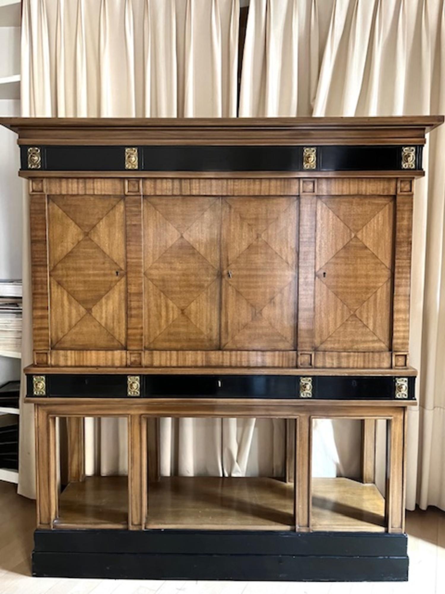 XX secolo 20th Century Swedish Cabinet in Neoclassical Karl Johan Revival Style in vendita