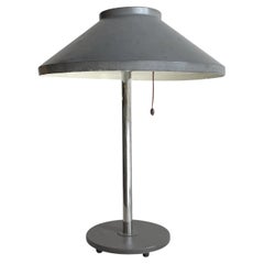 20th Century Swedish Chrome Table Lamp, Scandinavian Desk Light by Falkenberg
