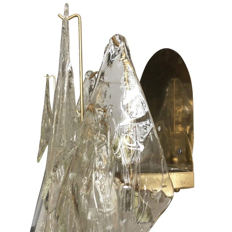 20th Century Swedish Crystal Glass Orrefors Wall Sconces by Carl Fagerlund For Sale 3