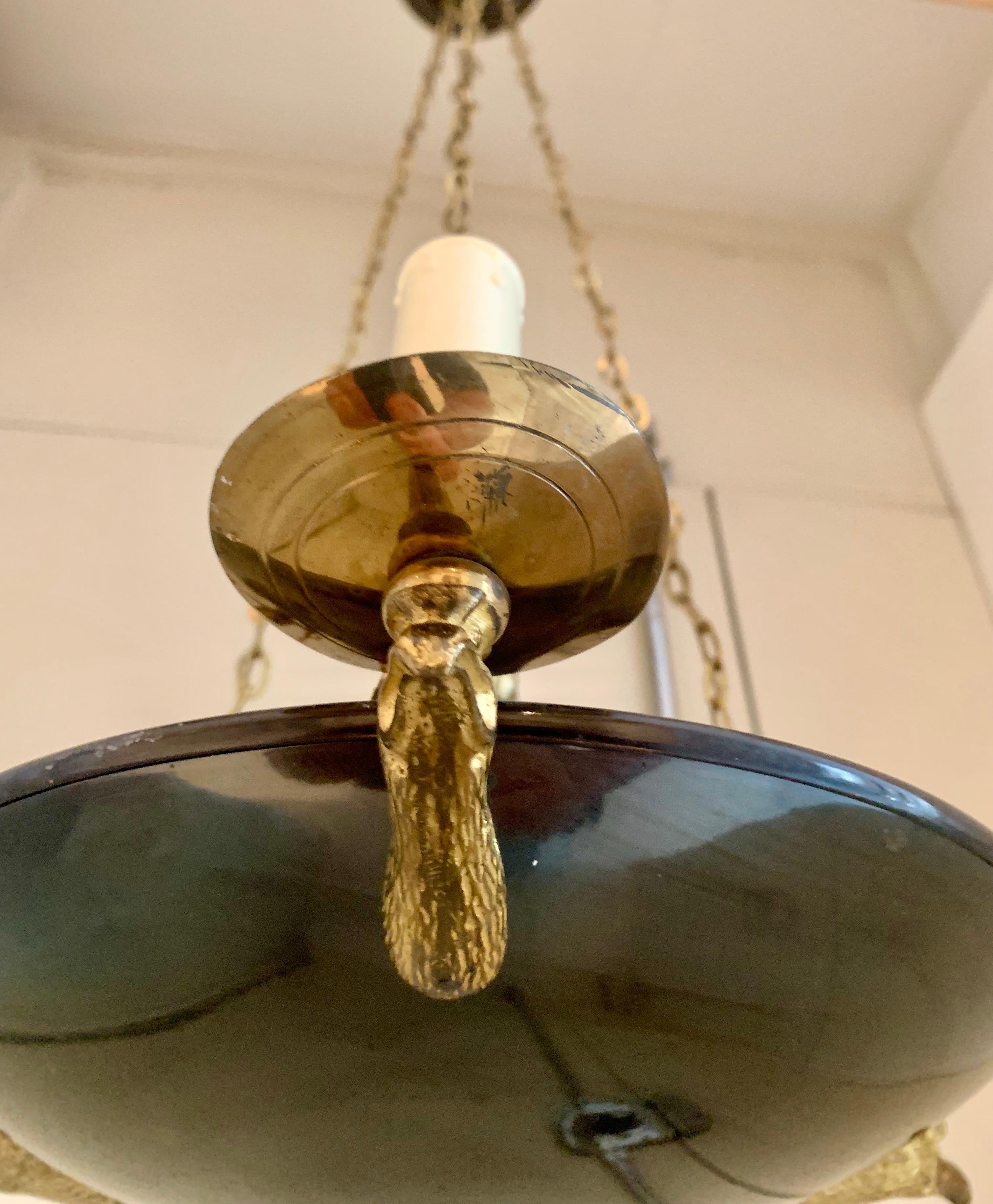 Lampada da soffitto in stile impero svedese del XX secolo in vendita 8
