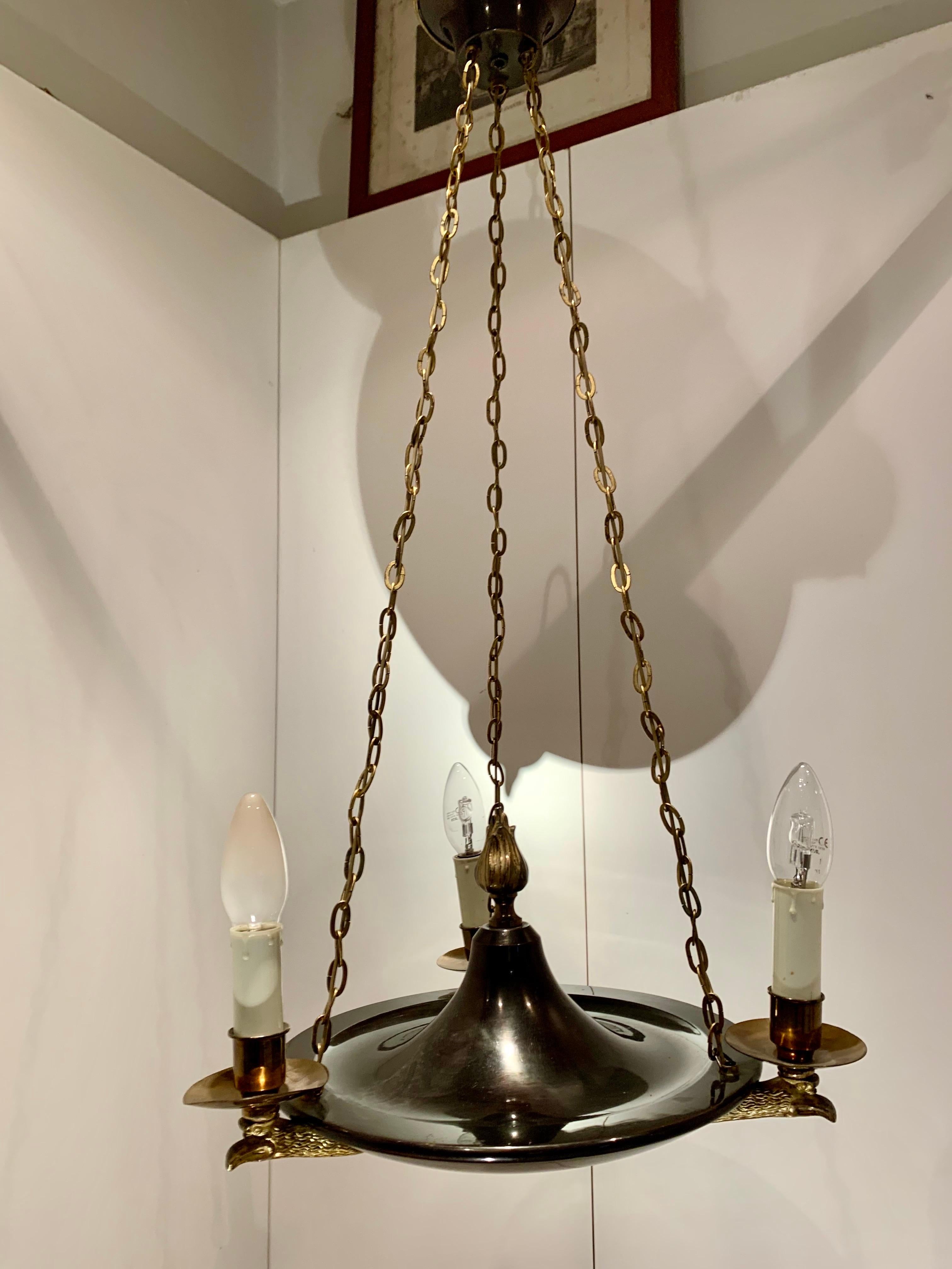 Lampada da soffitto in stile impero svedese del XX secolo in vendita 10