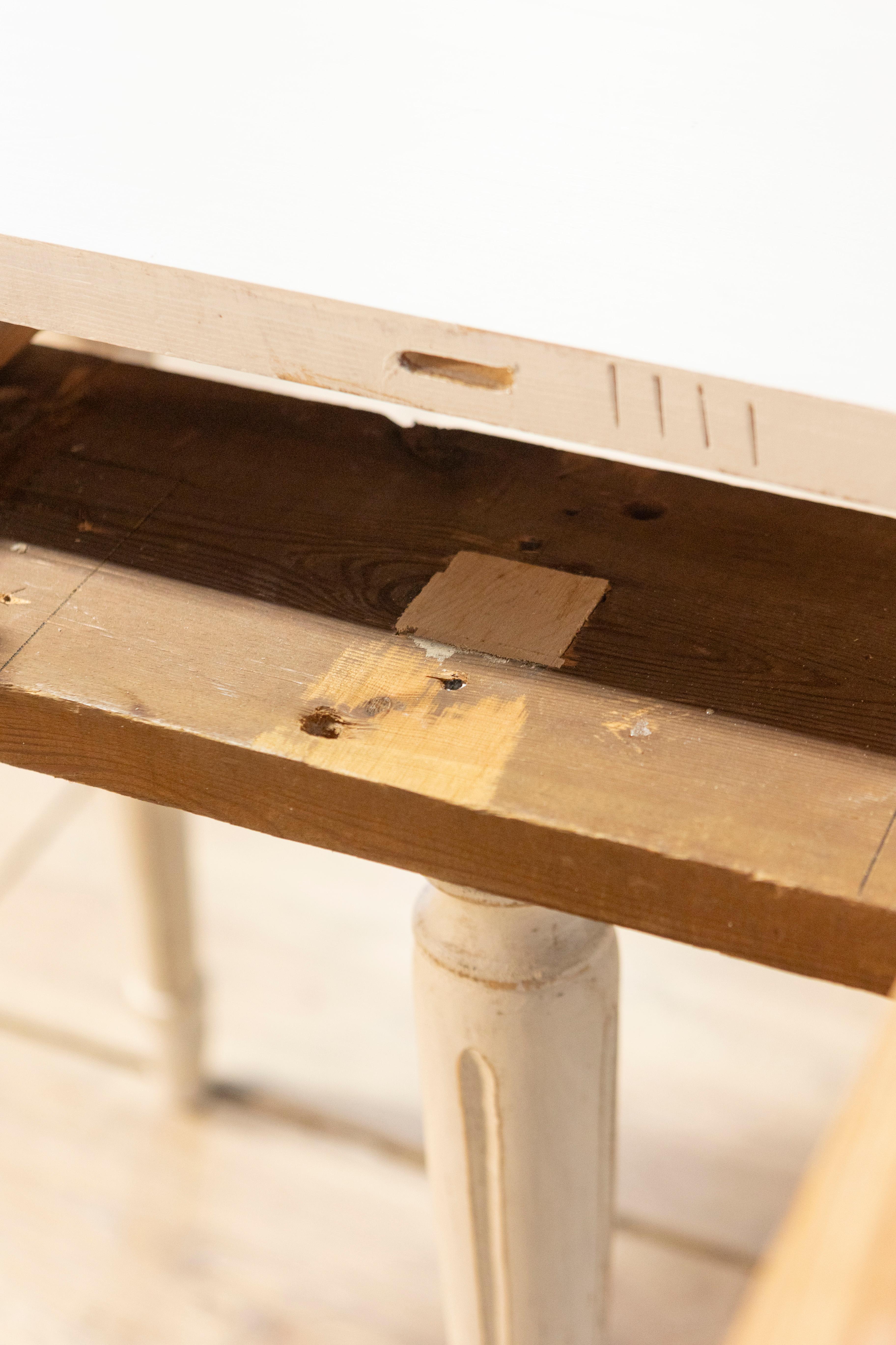 20th Century Swedish Extension Table with Three Leaves 7