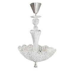 Vintage Mid-Century Modern Orrefors Chandelier, Hand Blown Glass