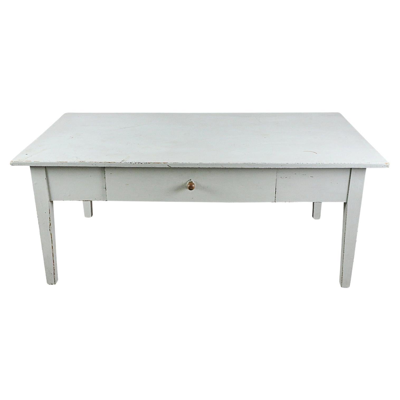 20th Century Swedish Gustavian Style Pinewood Coffee Table - Antique Sofa Table