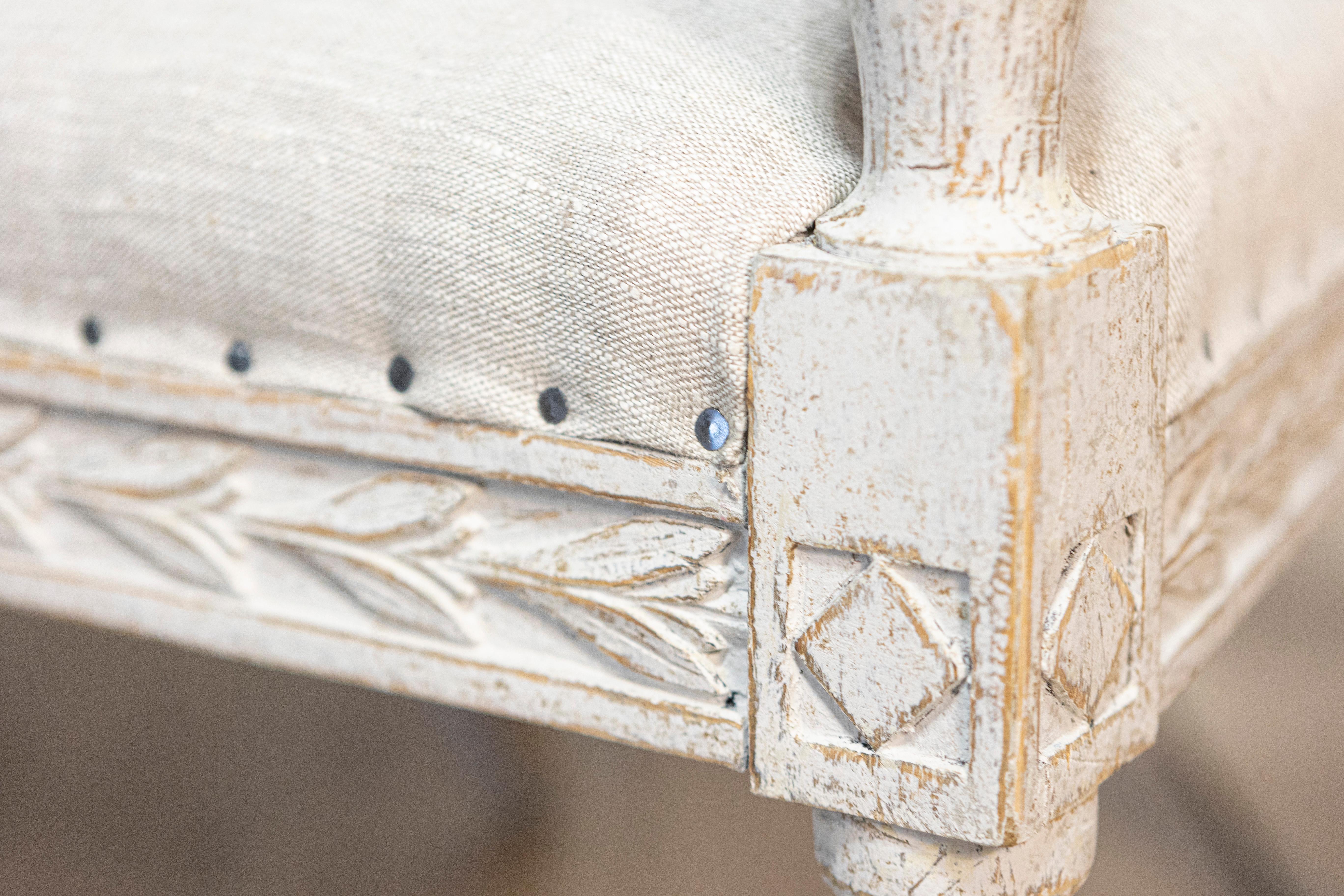 20th Century Swedish Gustavian Style Settee For Sale 5