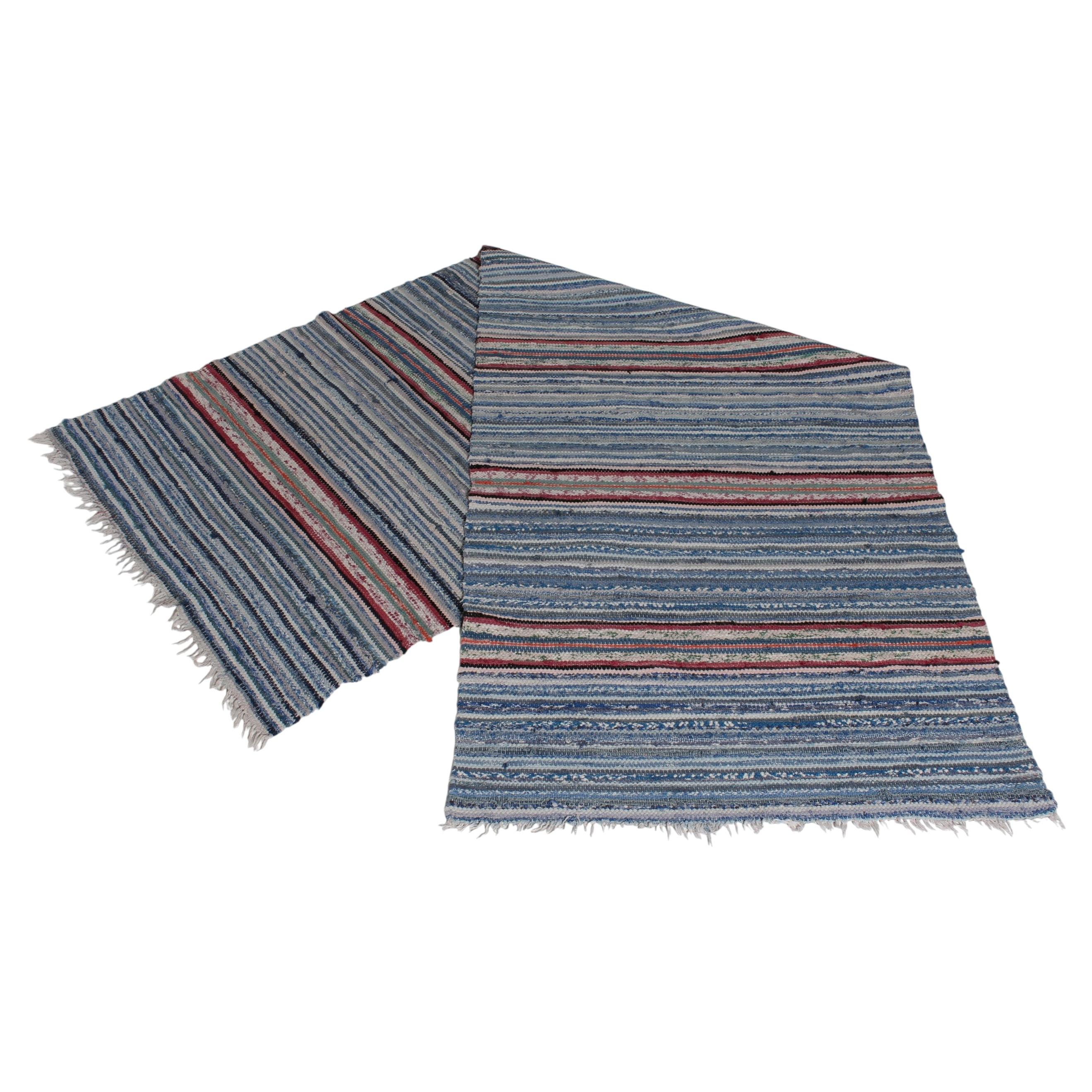 20e siècle Tapis suédois tissé à la main, art populaire scandinave ca 1960