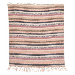 20th Century Swedish Handwoven Cotton Rag Rug