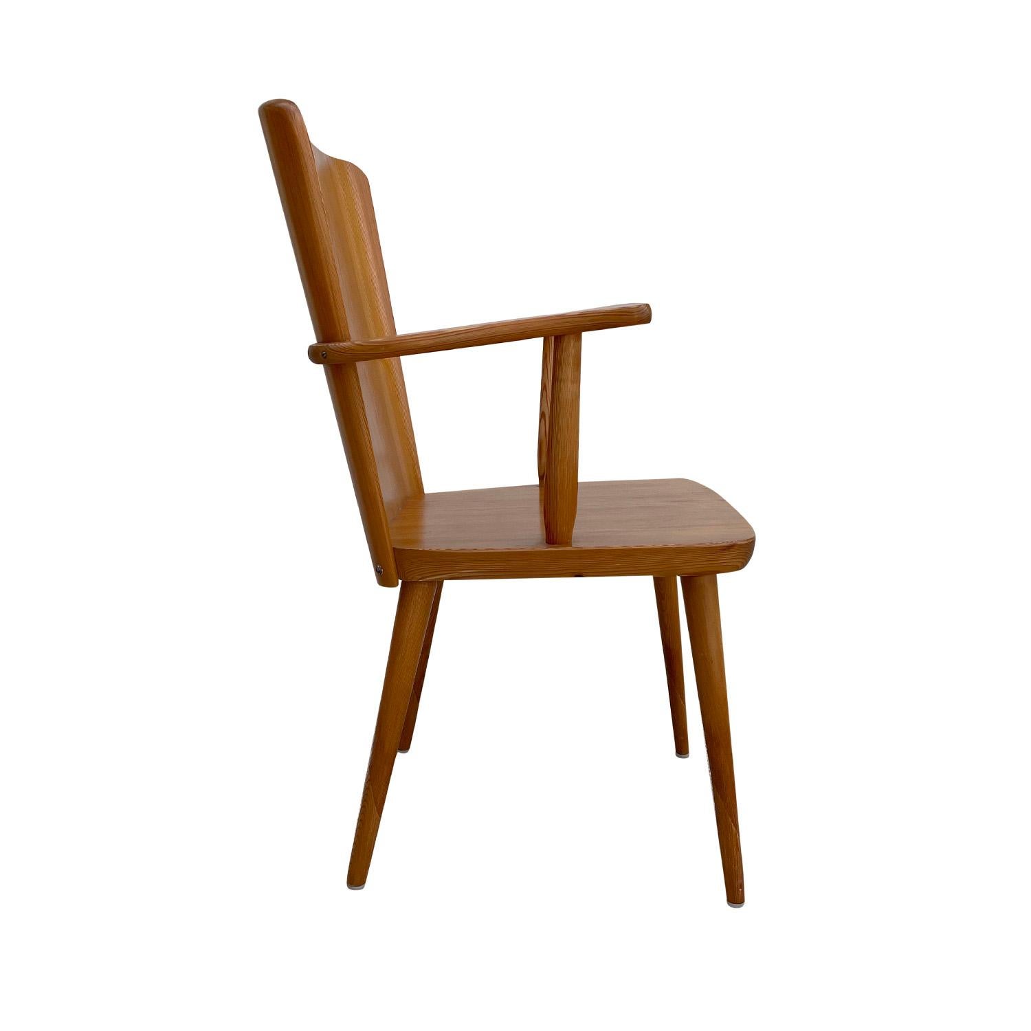 20th Century Swedish Karl Andersson & Söner Pinewood Armchair by Göran Malmvall In Good Condition In West Palm Beach, FL