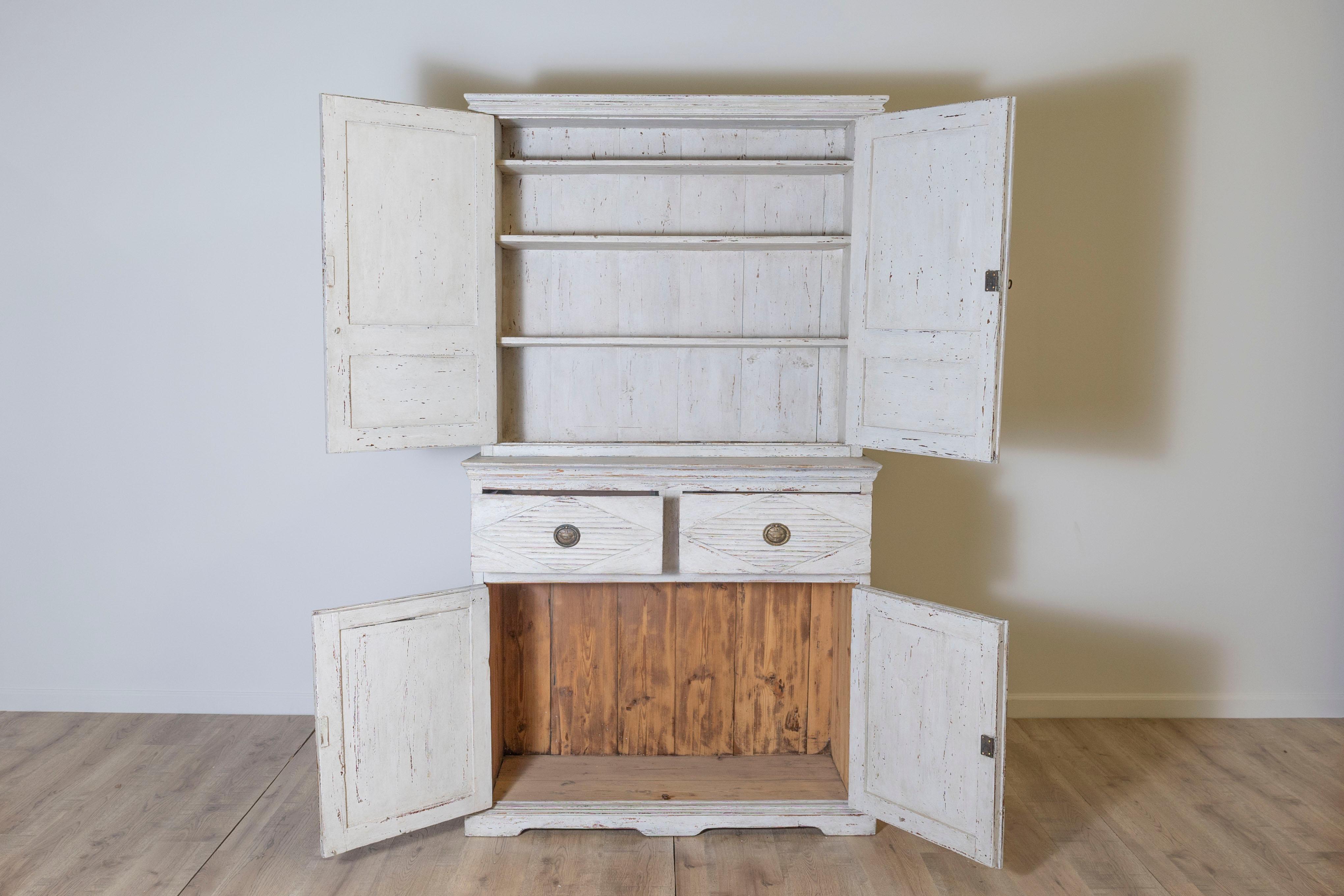 Gustavian 20th Century Swedish Linen Press For Sale