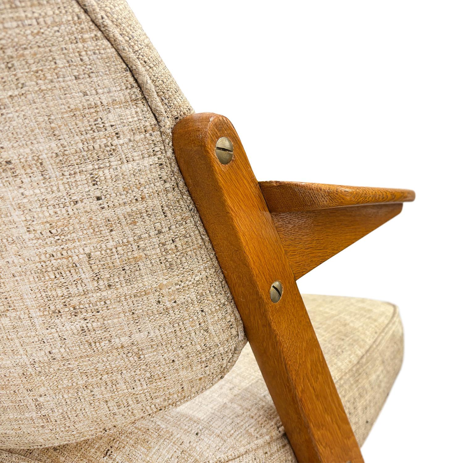 Fauteuil en bois de hêtre du 20e siècle de la Swedish Modern Nordiska Kompaniet par Bengt Ruda en vente 4