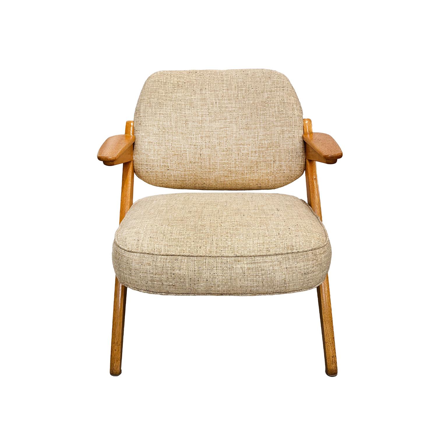 Mid-Century Modern Fauteuil en bois de hêtre du 20e siècle de la Swedish Modern Nordiska Kompaniet par Bengt Ruda en vente