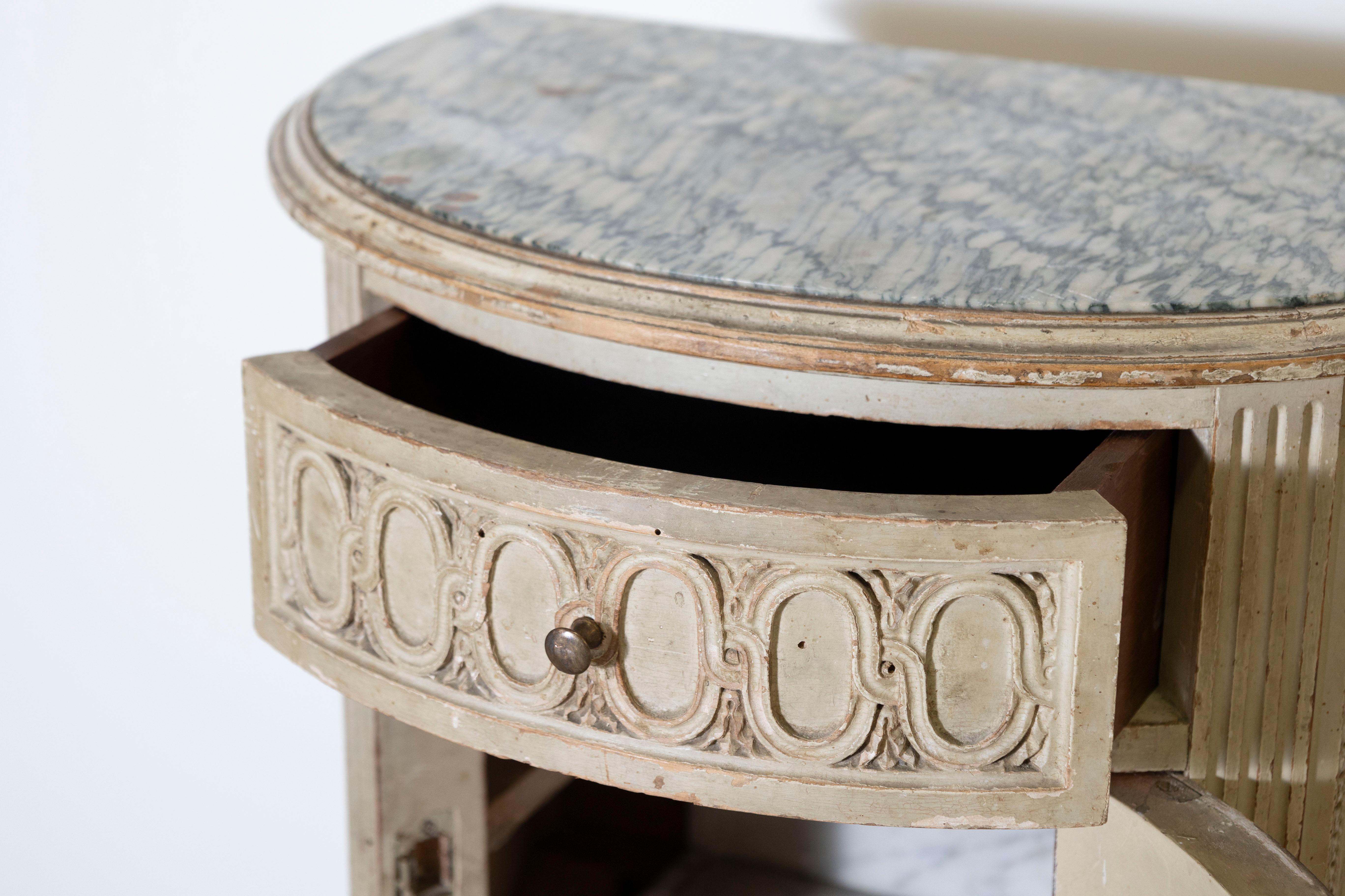 Marble 20th Century Swedish Nightstand For Sale