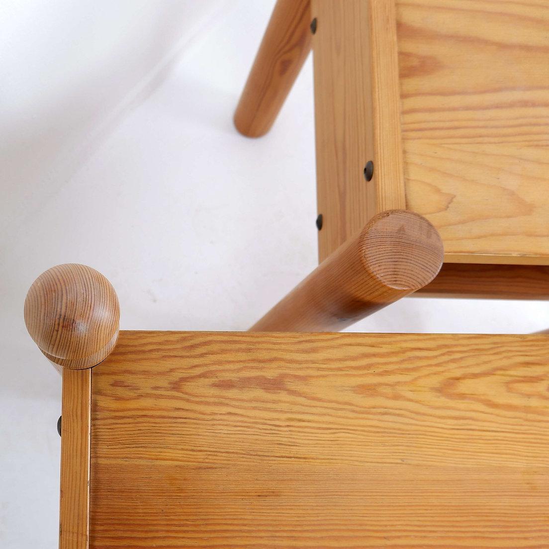 Scandinavian Modern 20th-Century Swedish Nightstands in Solid Pine, Set of 2 For Sale