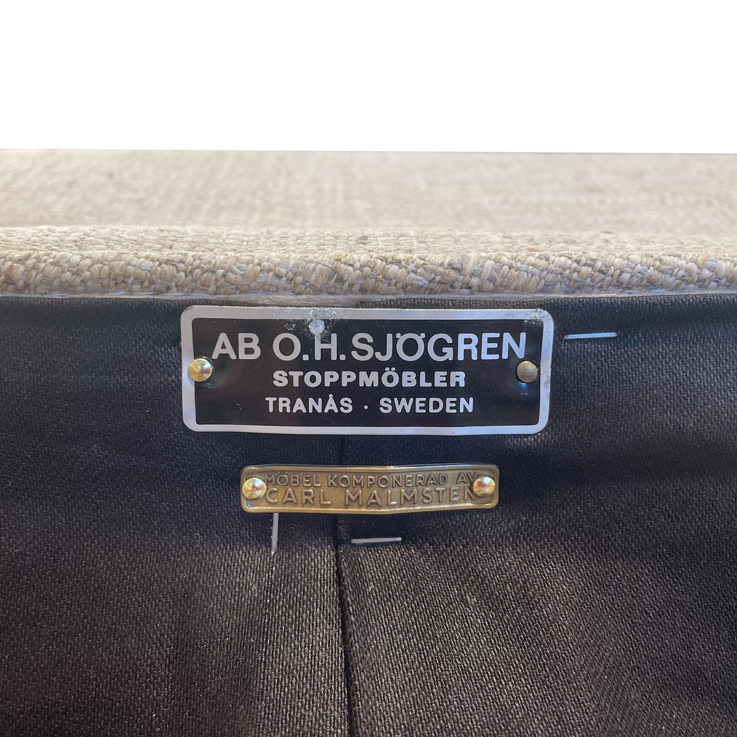 20th Century Swedish OH Sjögren Beechwood Samsas, Sofa - Settee by Carl Malmsten For Sale 11