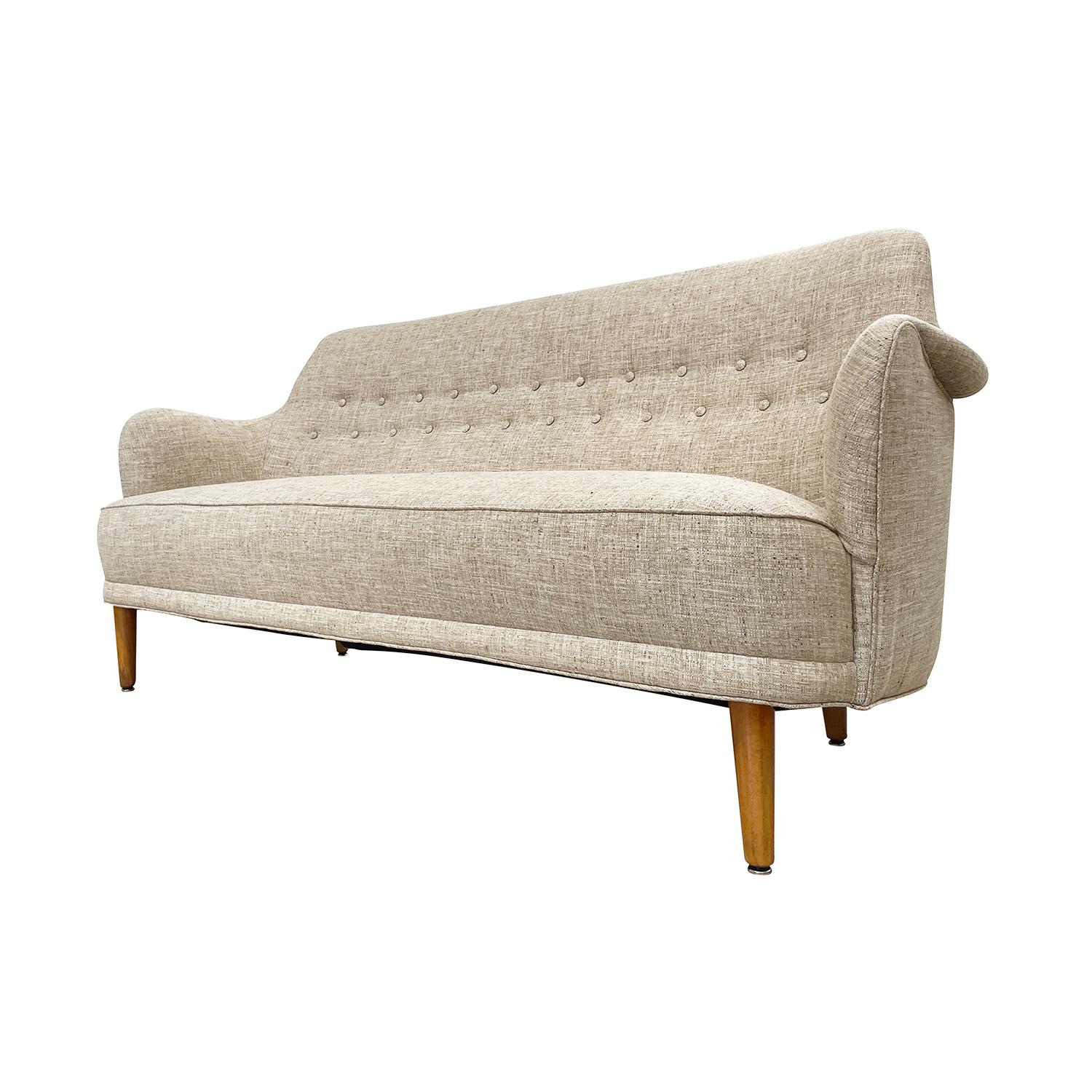 20th Century Swedish OH Sjögren Beechwood Samsas, Sofa - Settee by Carl Malmsten 2