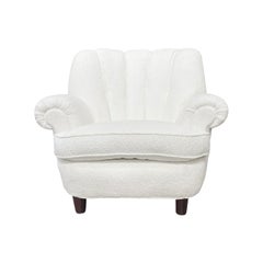 Mid-Century Modern Lounge Chair by Carl Malmsten, Beechwood, Sweden