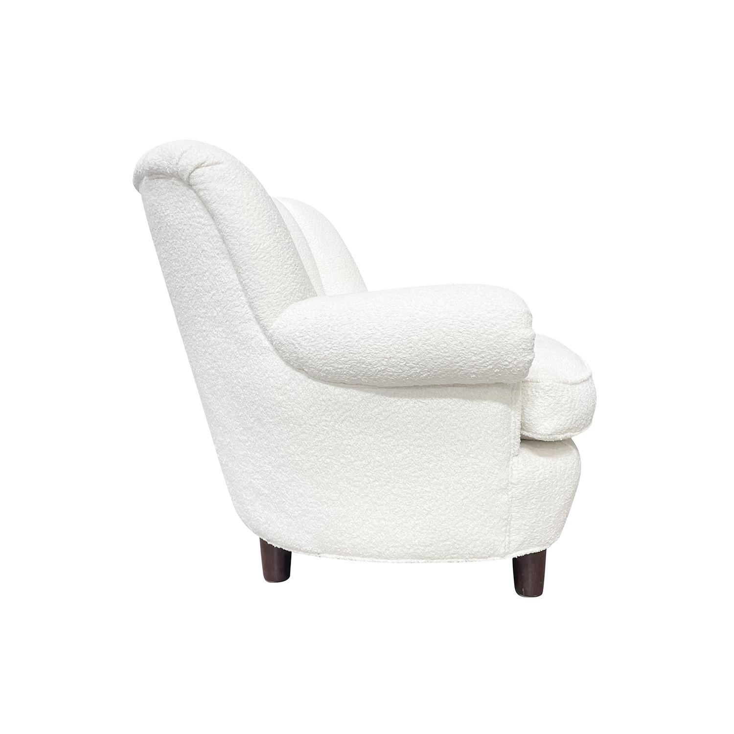 Fabric 20th Century Swedish OH Sjögren Nest, Beechwood Lounge Chair by Carl Malmsten For Sale