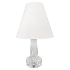 XX secolo, svedese, lampada da tavolo Orrefors, luce scandinava di Carl Fagerlund