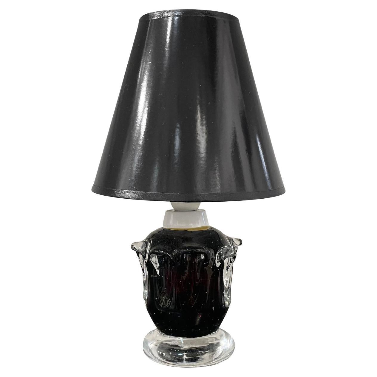 20th Century Swedish Orrefors Table Lamp, Sculptural Light by FA. W. Johansson For Sale