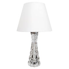 20th Century Swedish Orrefors Table Lamp - Vintage Desk Light by Carl Fagerlund