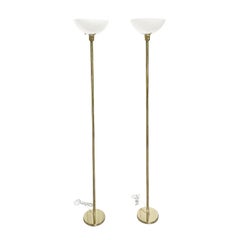 20th Century Swedish Pair of Markaryd Brass Floor Lamps by Hans-Agne Jakobsson