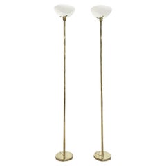20th Century Swedish Pair of Markaryd Brass Floor Lamps by Hans-Agne Jakobsson