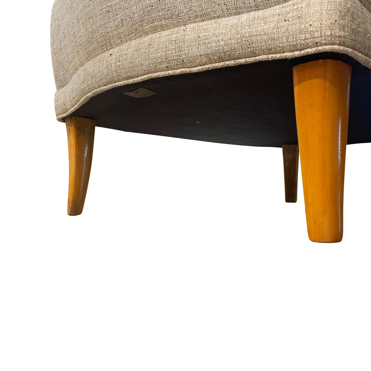 Paire de Vintage O.H. suédois du 20ème siècle Fauteuils Sjögren par Carl Malmsten en vente 2