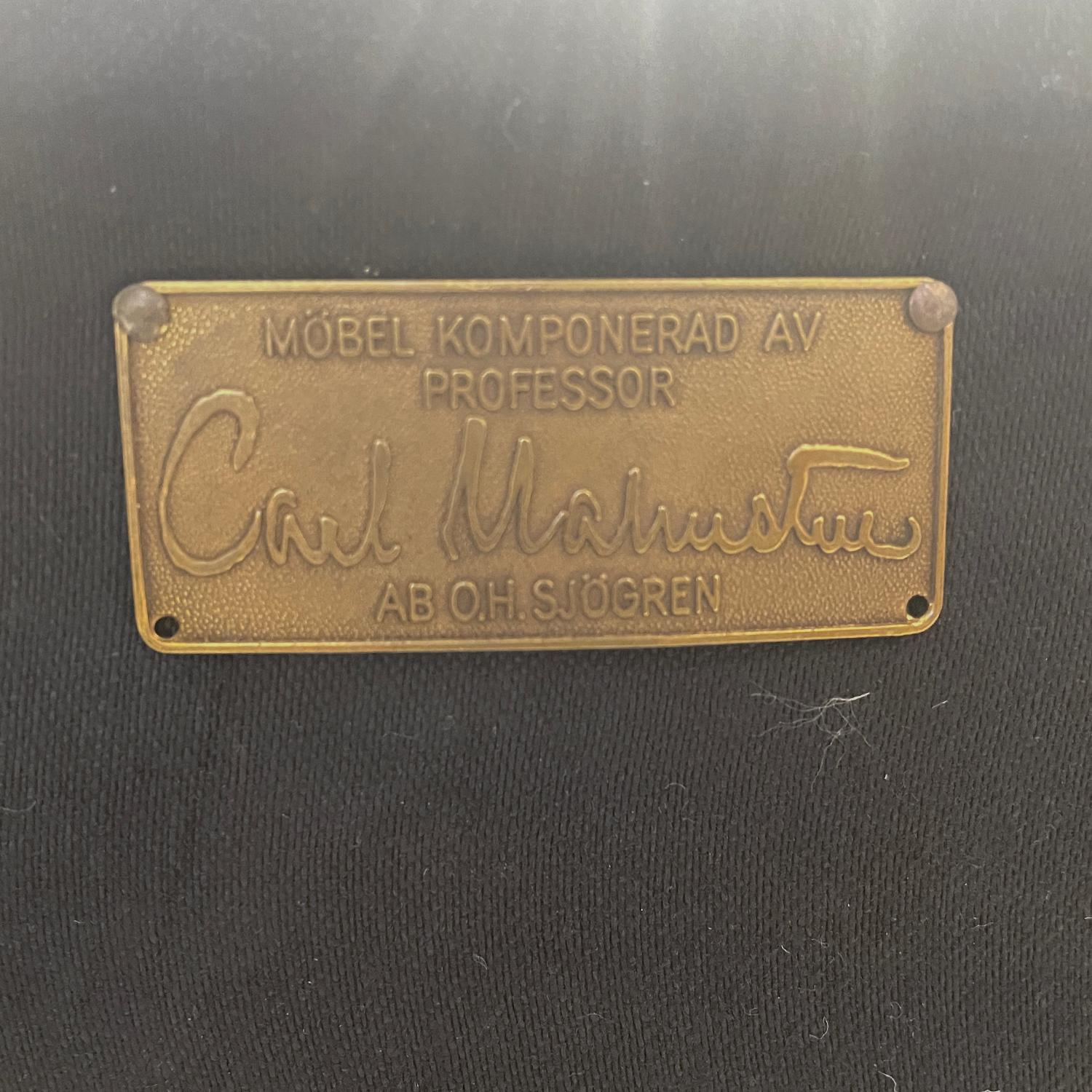 Paire de Vintage O.H. suédois du 20ème siècle Fauteuils Sjögren par Carl Malmsten en vente 3