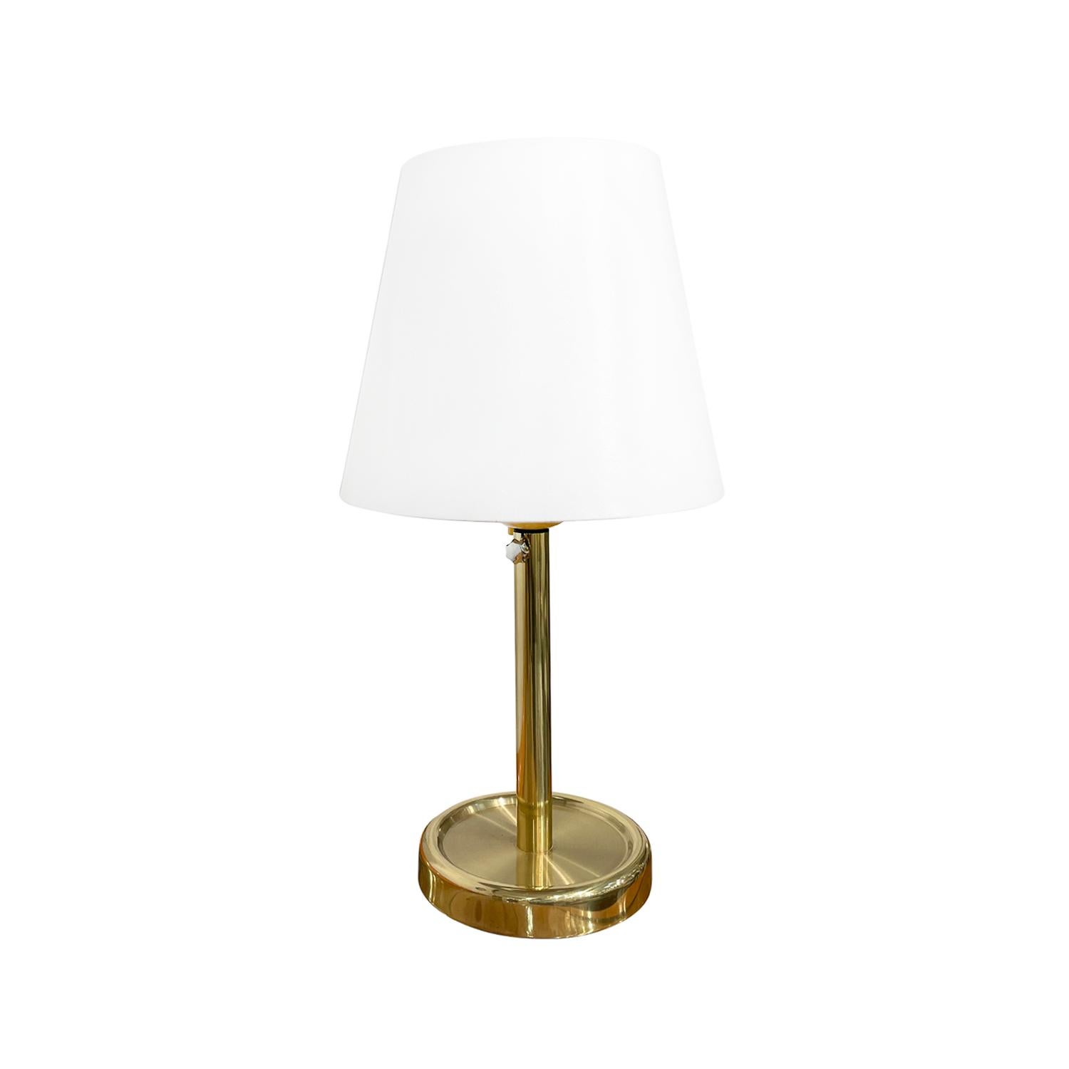 Mid-Century Modern 20th Century Swedish Polished Brass Lamp - Desk Light by Fagerhults Belysning For Sale