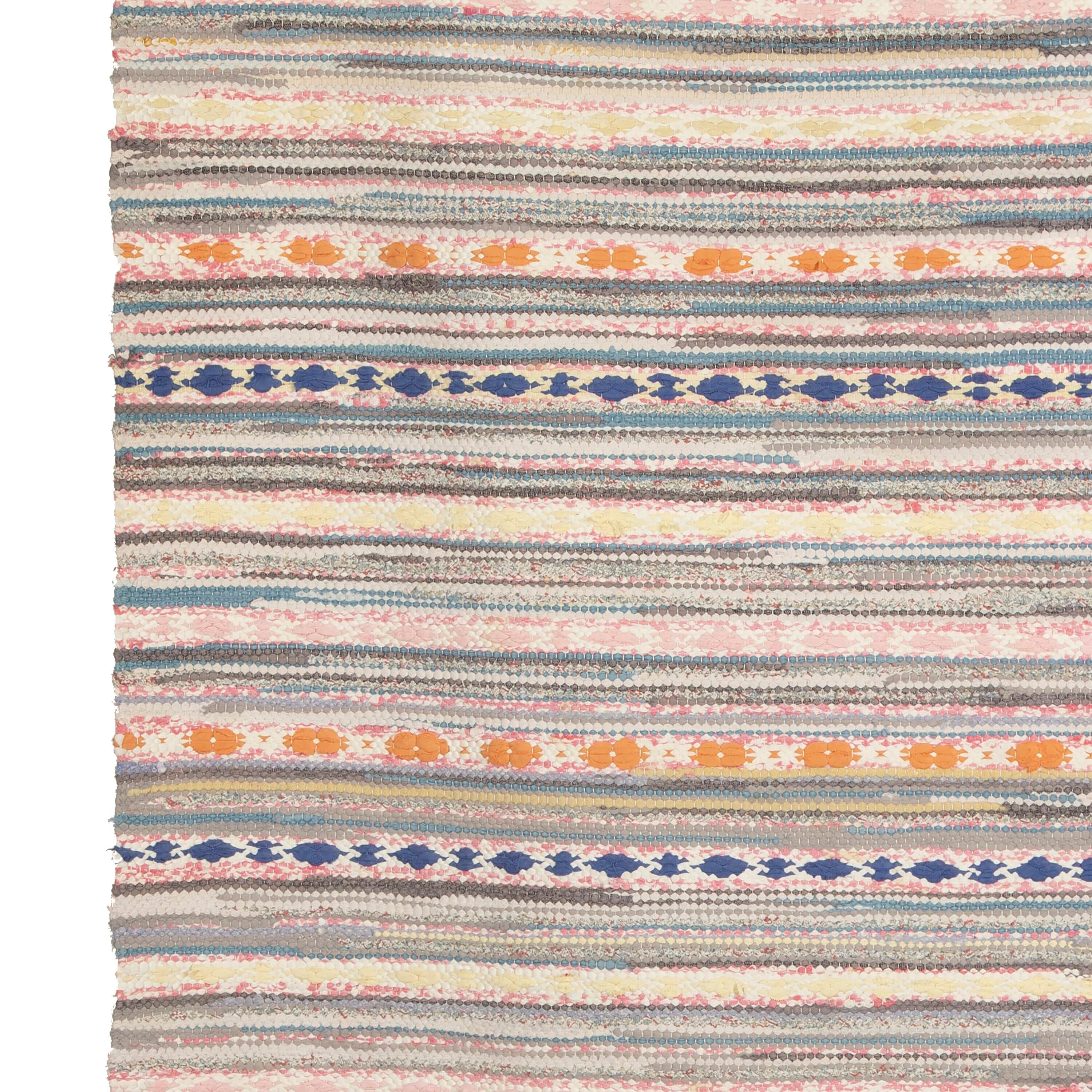 Schwedischer Rag-Teppich des 20. Jahrhunderts im Zustand „Gut“ im Angebot in Tetbury, Gloucestershire