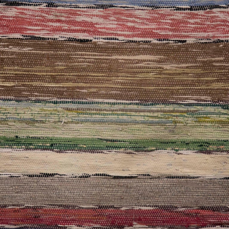 20th Century Swedish Rag Rug For Sale at 1stDibs