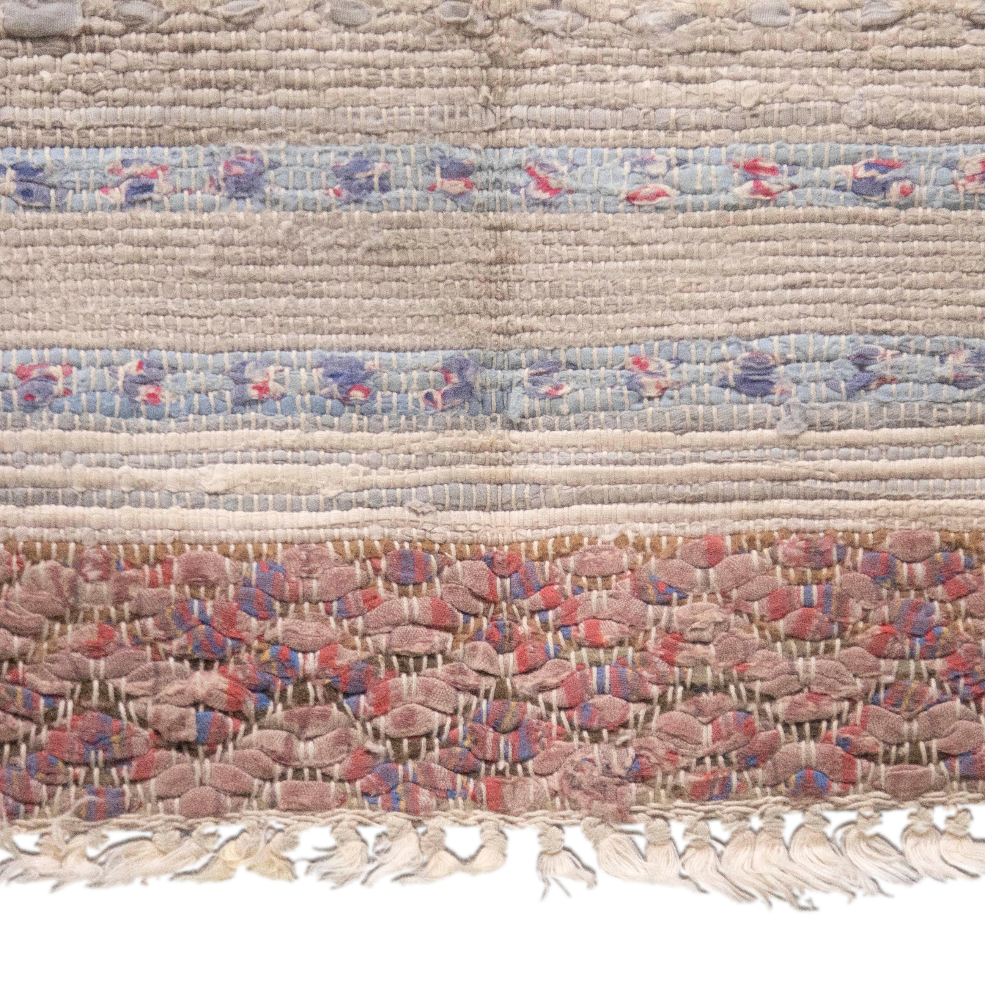 20th Century Swedish Rag Rug In Good Condition For Sale In Tetbury, Gloucestershire