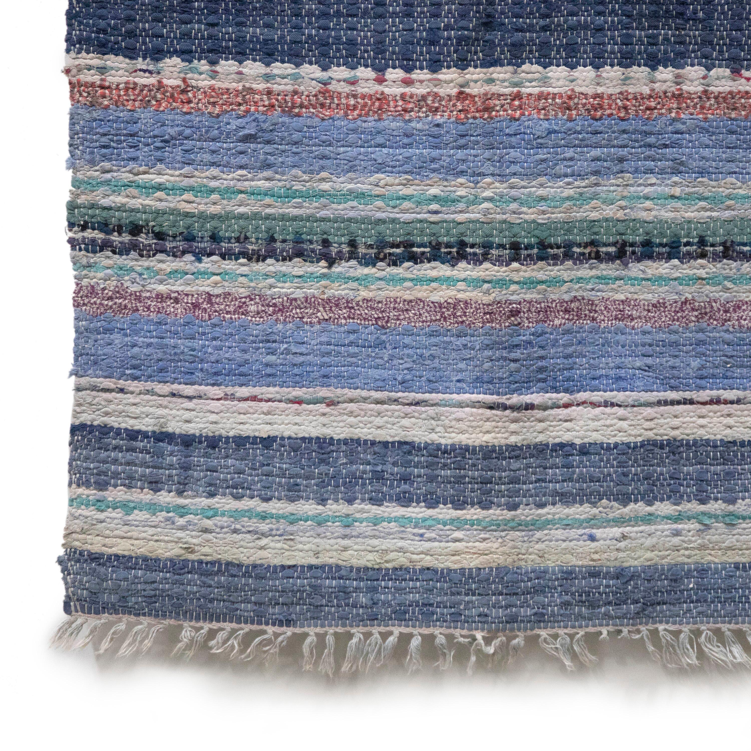 20th Century, Swedish, Rag Rug In Good Condition For Sale In Tetbury, Gloucestershire
