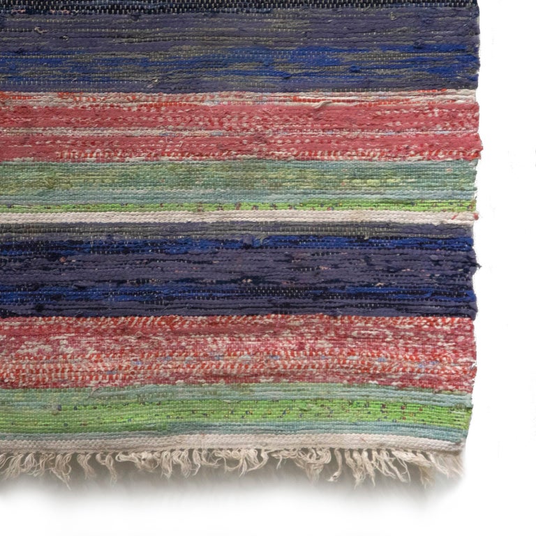 20th Century Swedish Rag Rug For Sale at 1stDibs