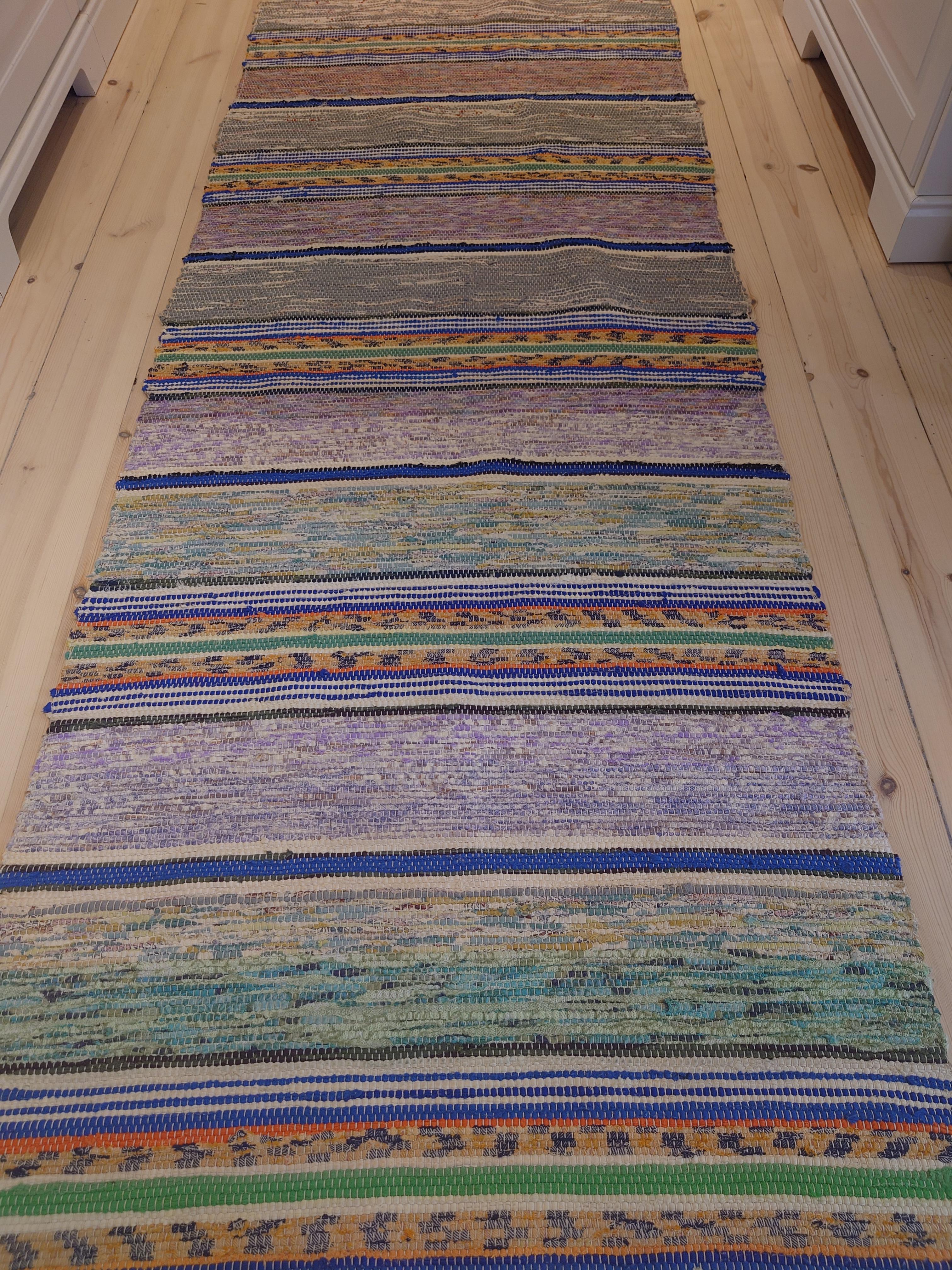 Schwedischer Rag-Teppich aus dem 20. (Volkskunst) im Angebot