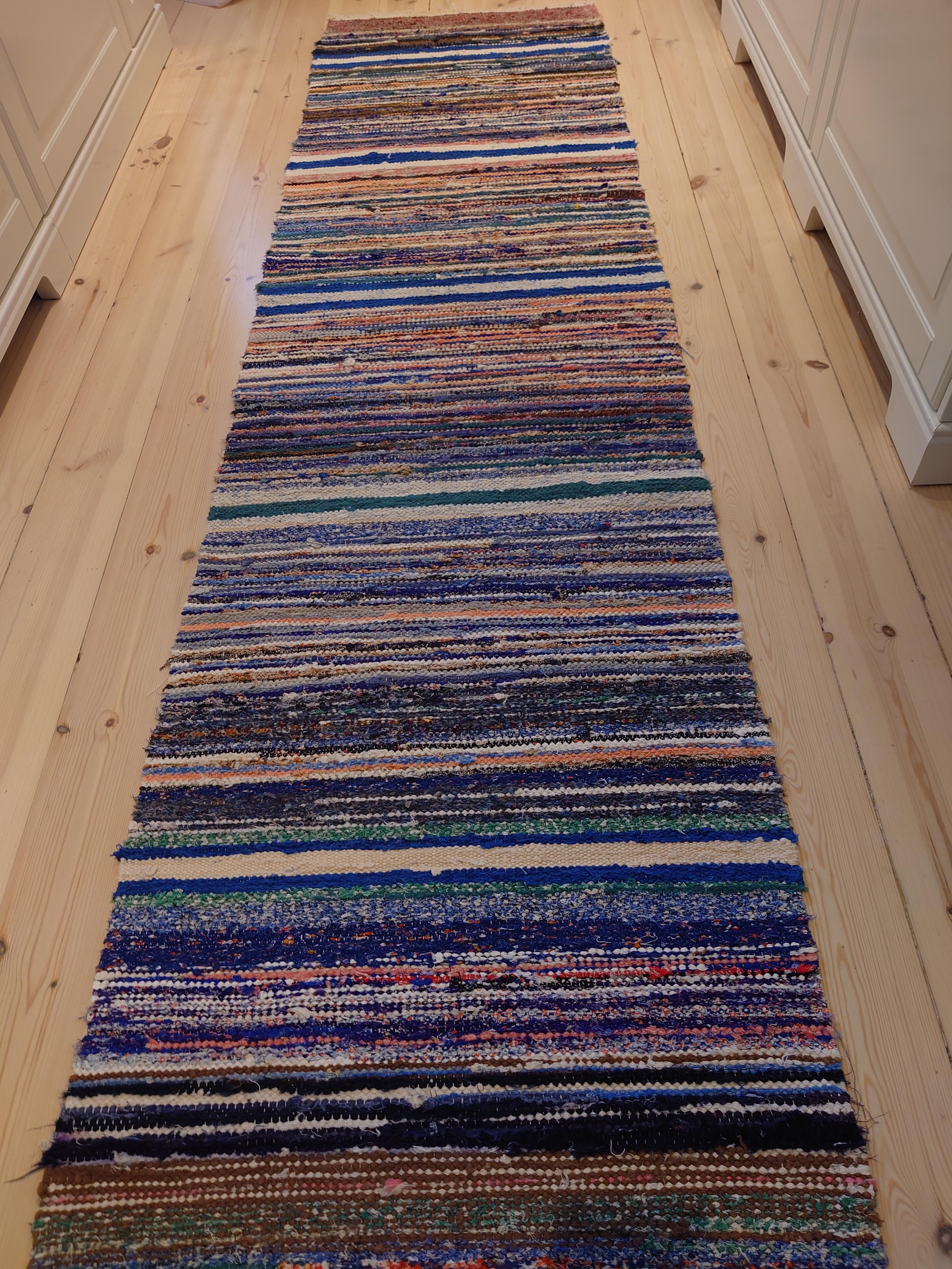 20th Century Swedish Rag Rug In Good Condition For Sale In Boden, SE