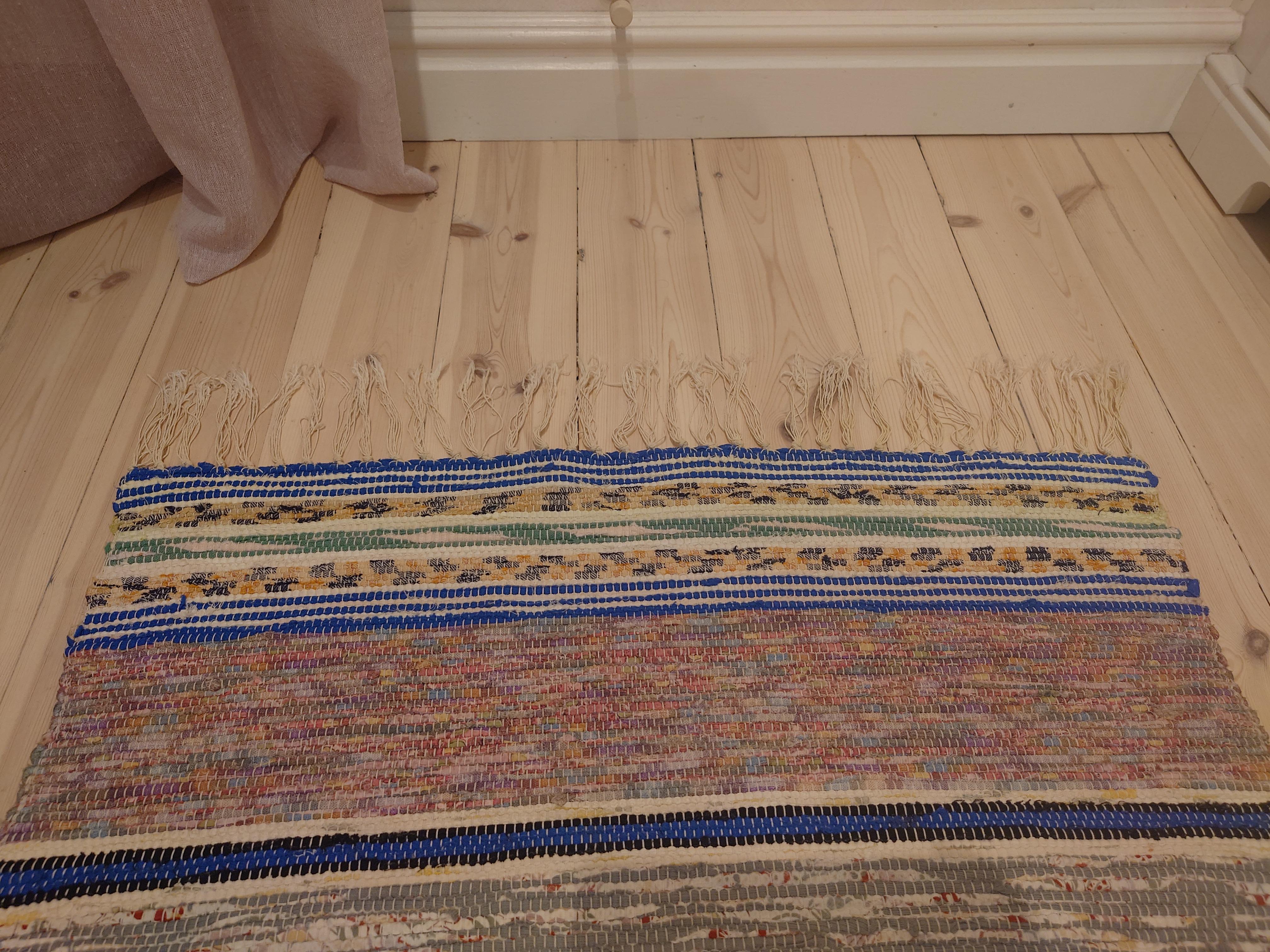 Cotton 20th Century Swedish Rag rug For Sale