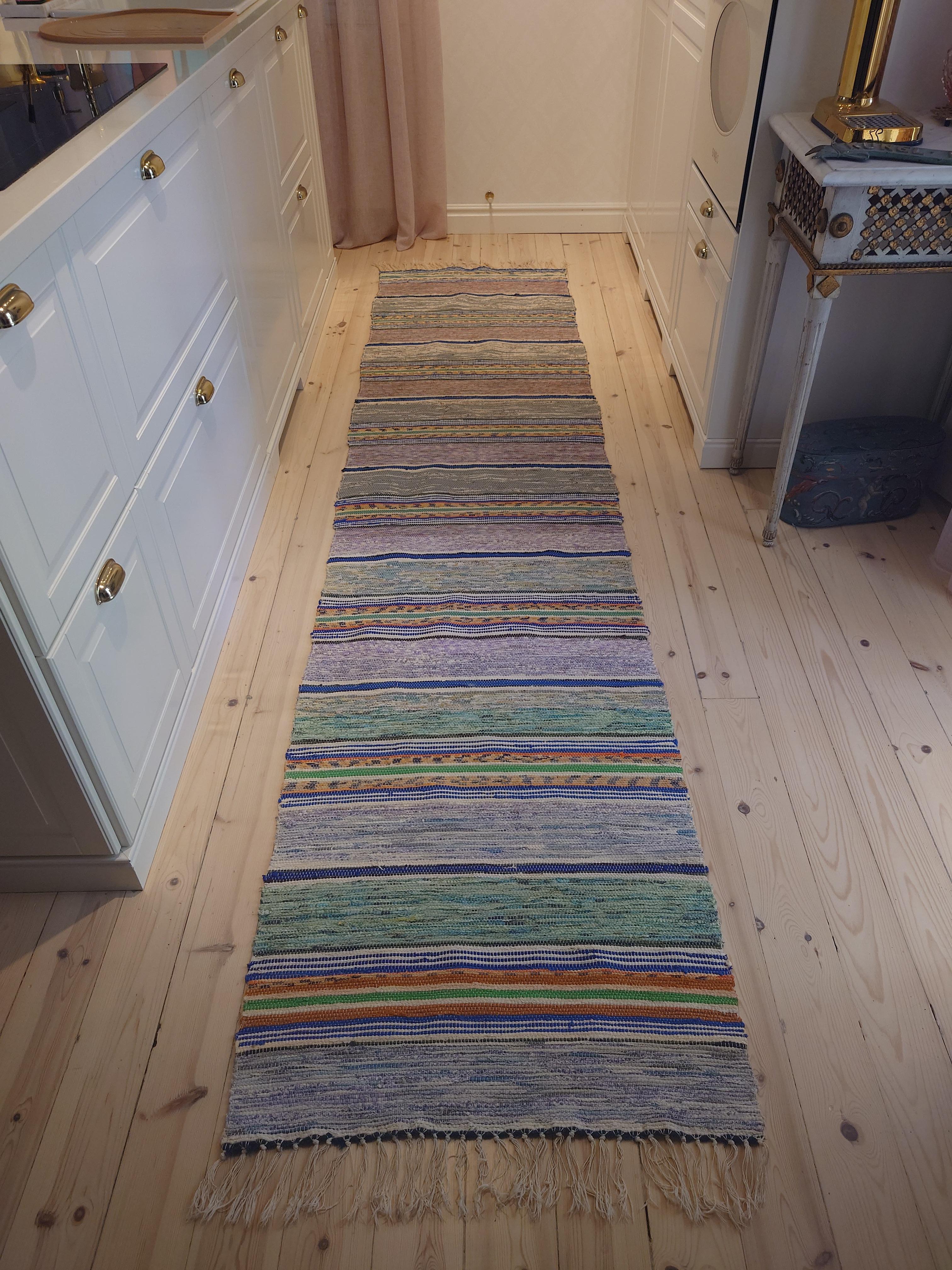 20th Century Swedish Rag rug For Sale 2